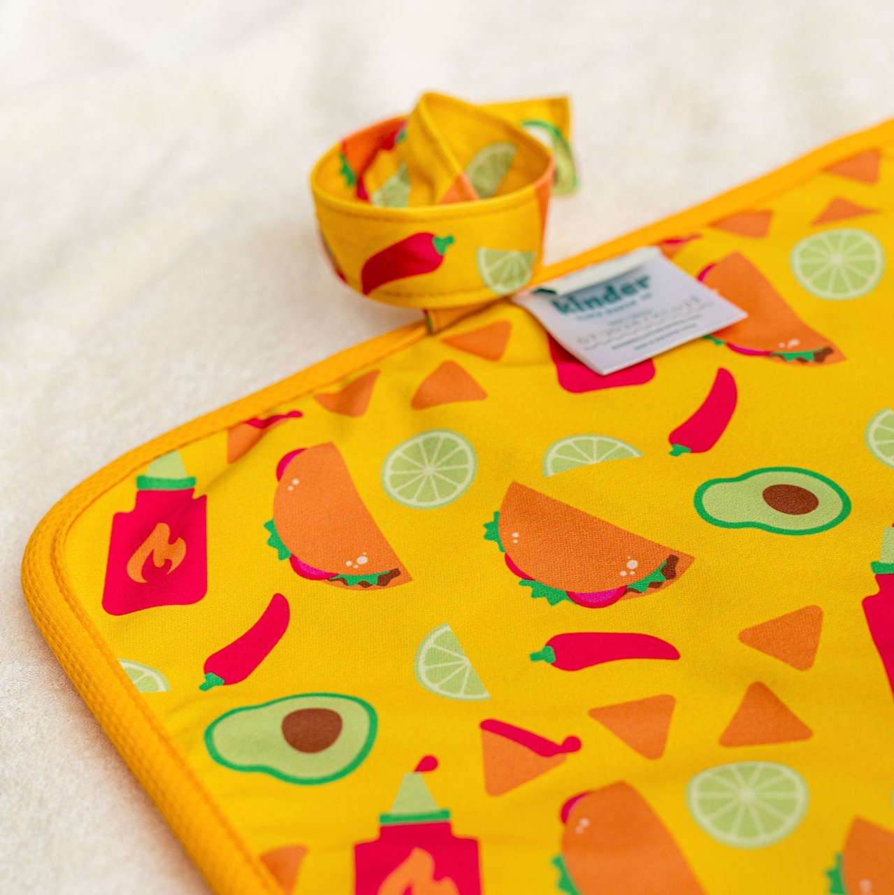 Ultra-Soft Bamboo Machine Washable and Wipeable Diaper Change Mat