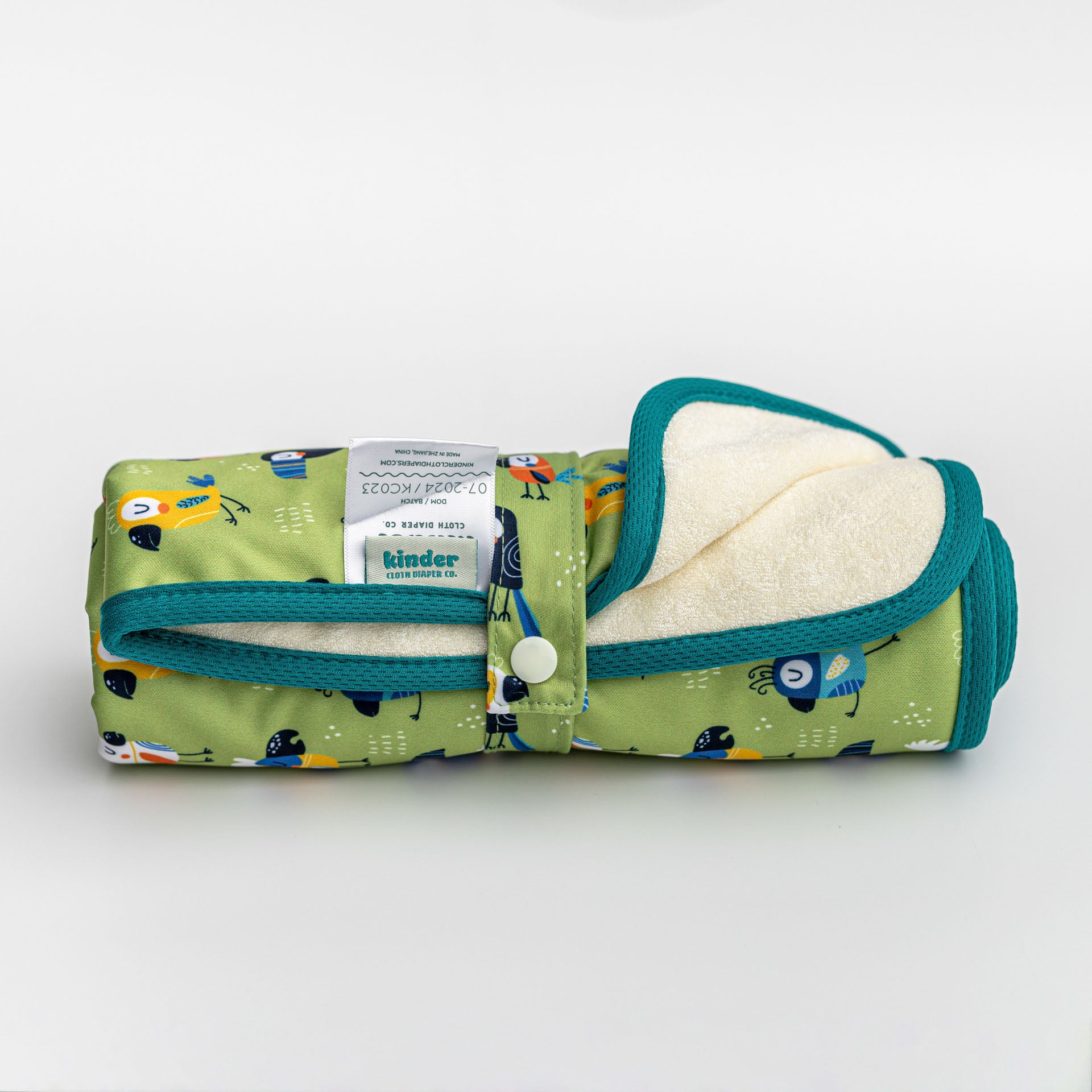 Ultra-Soft Bamboo Machine Washable and Wipeable Diaper Change Mat