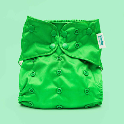 Green modern reusable cloth diaper from birth to potty training kinder cloth diapers best pocket diaper