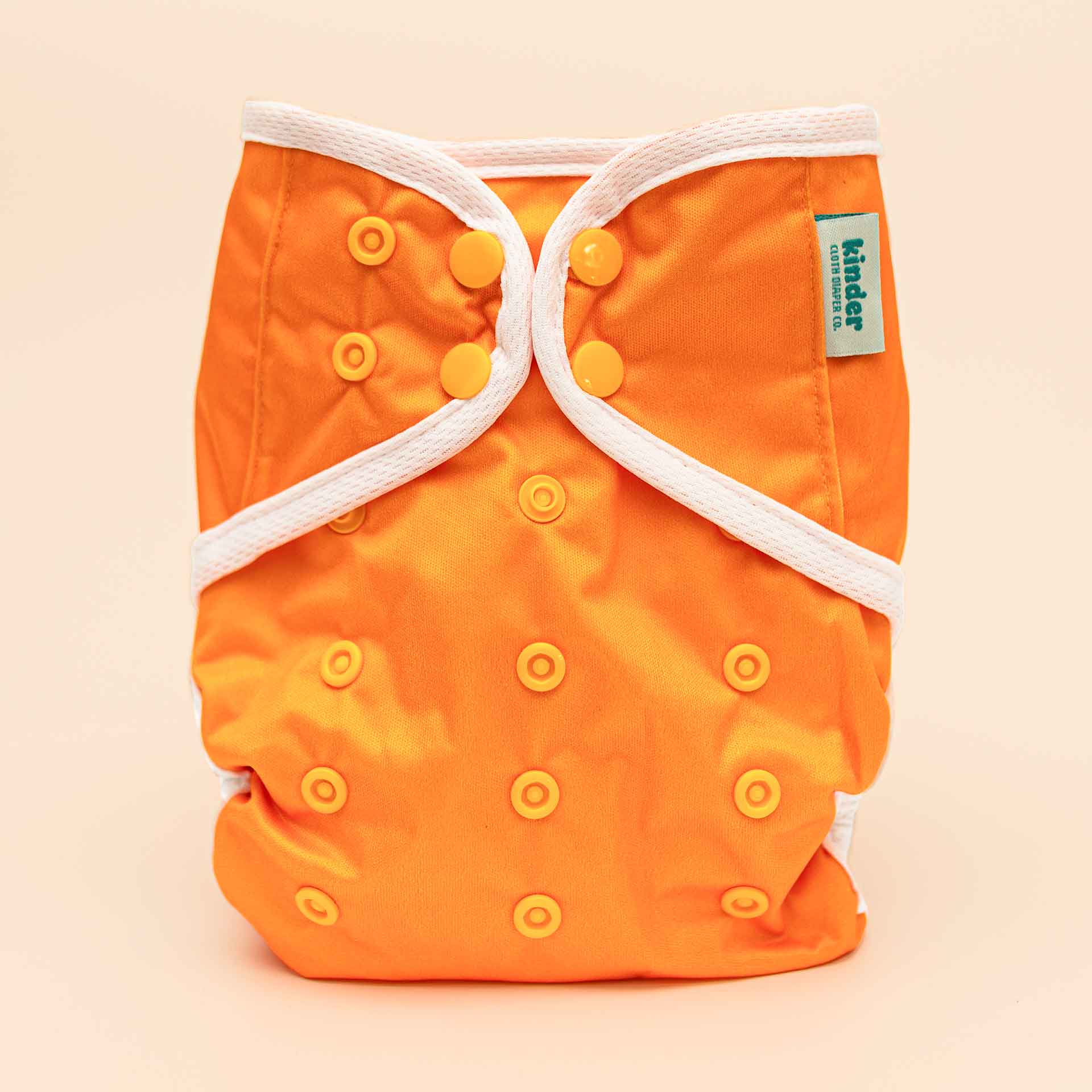 Solid Color Wipeable Cloth Diaper Cover, Grows with your Baby - Canary