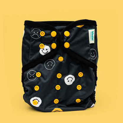 Patterned Wipeable Cloth Diaper Cover, Grows with your Baby