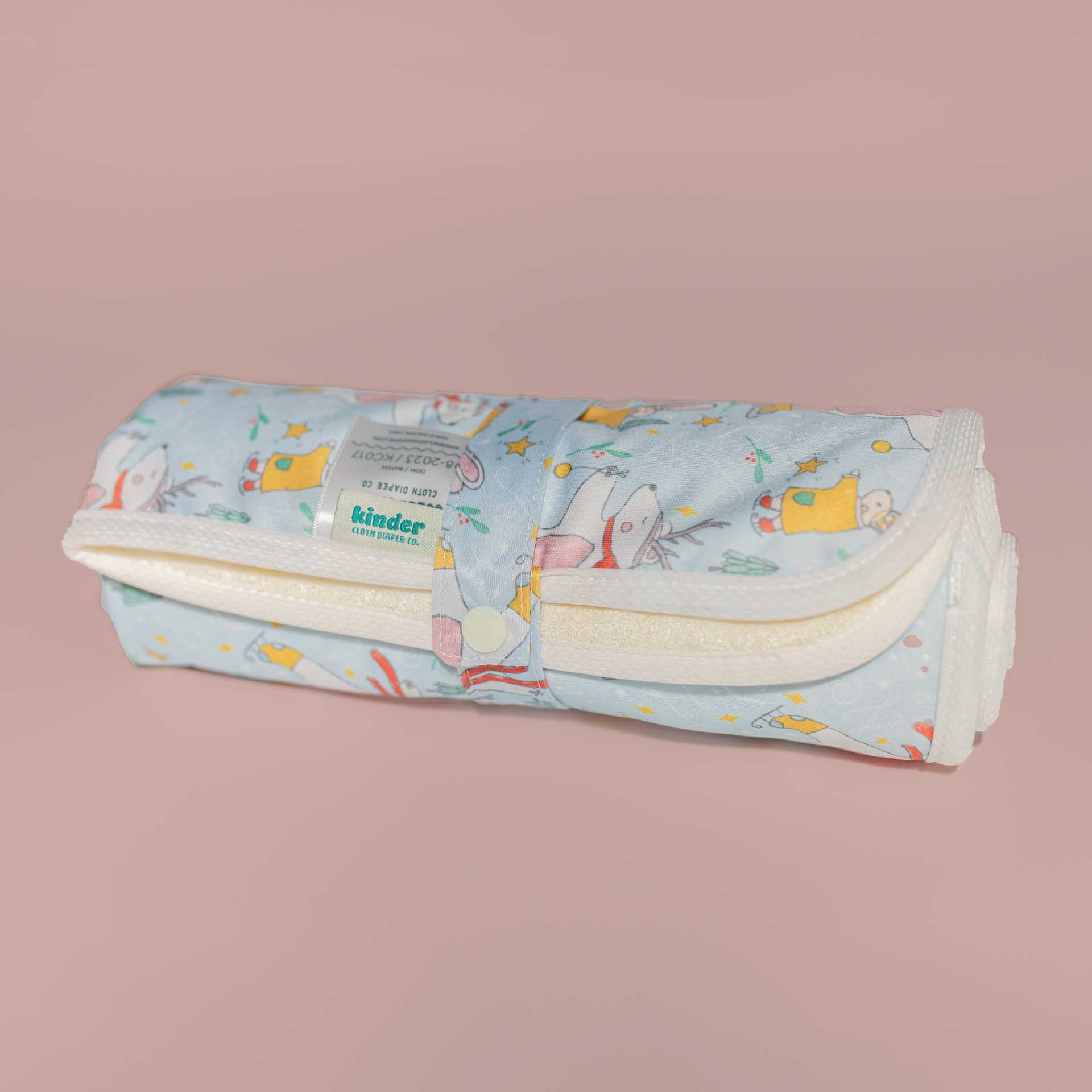 Ultra-Soft Bamboo Machine Washable and Wipeable Diaper Change Mat