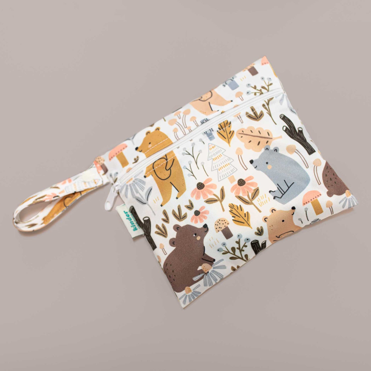 Patterned Micro Zipper Wet Bag for Nursing Pads and Snacks