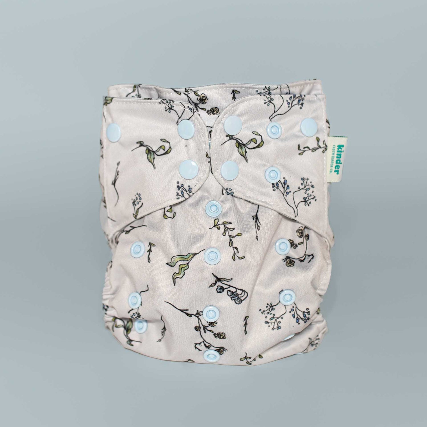 Floral: Essentials Pocket Cloth Diaper with Athletic Wicking Jersey, Grows with your Baby