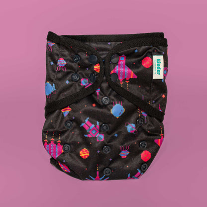 Patterned Wipeable Cloth Diaper Cover, Grows with your Baby