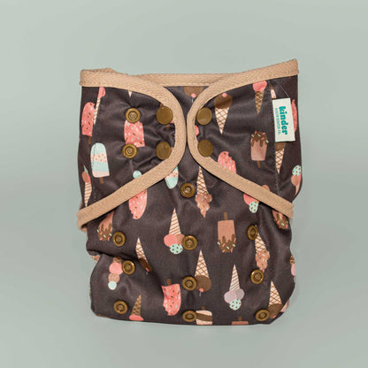 Patterned Wipeable Cloth Diaper Cover, Grows with your Baby