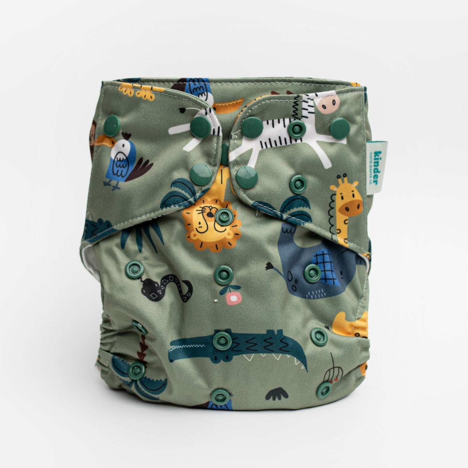 modern cloth diaper with athletic wicking jersey one of a kind prints safari pattern gender neutral put cloth diapers on your baby registry