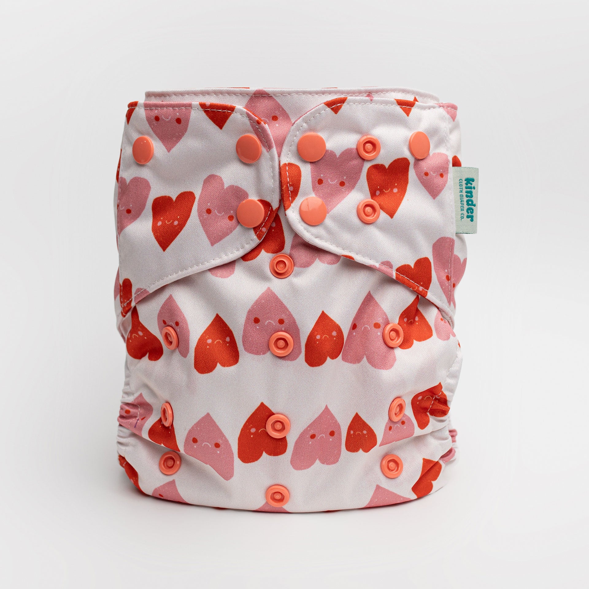 valentines day love hearts prints modern reusable cloth diaper pocket style diaper with awj kinder cloth diaper company best pocket diapers