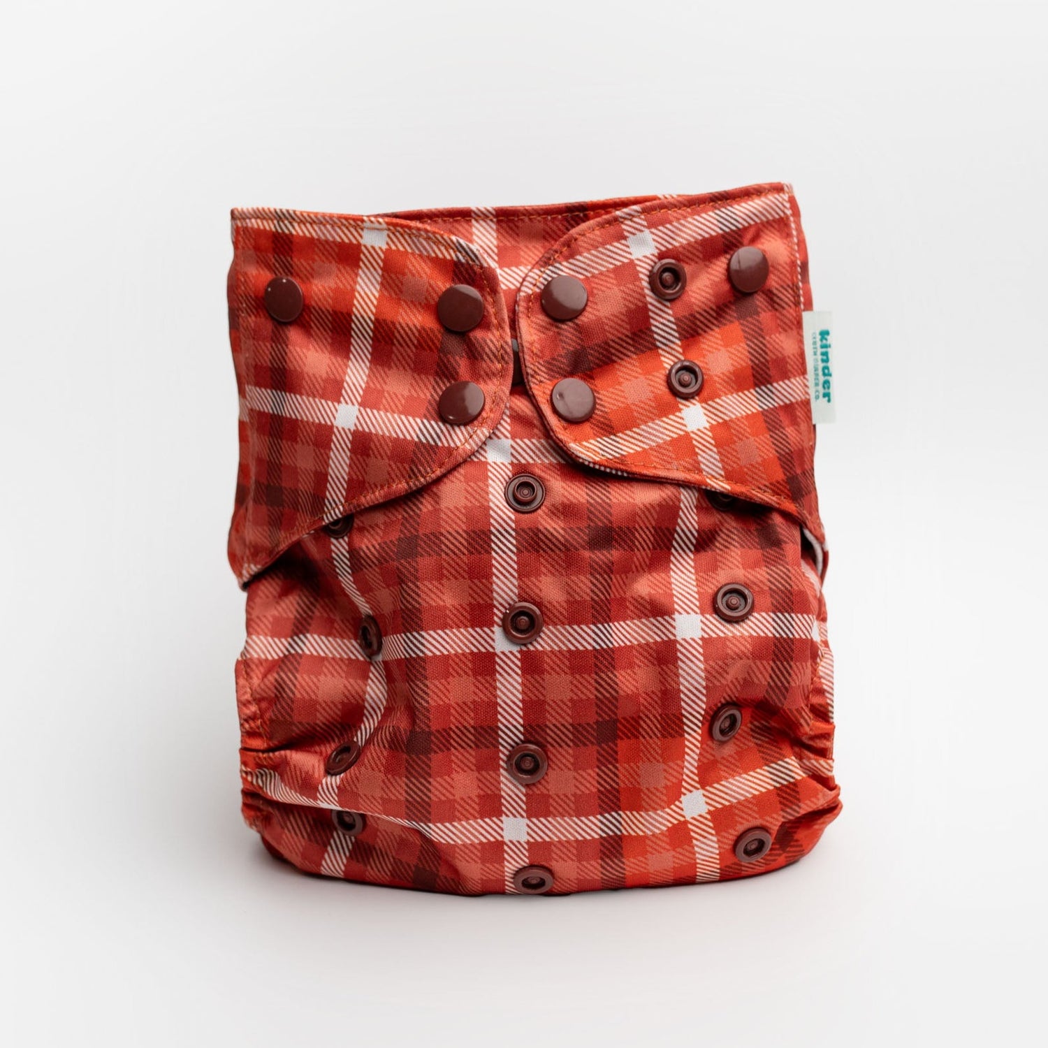 plaid modern pocket style cloth diaper with awj and tummy panels best easy to use reusable diaper
