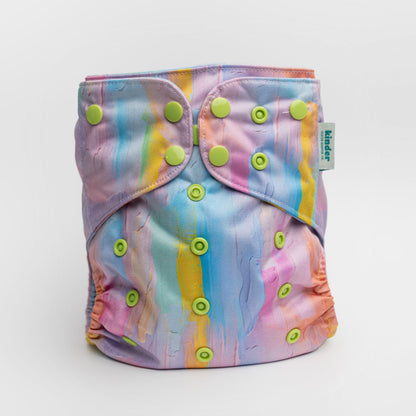 pastel modern pocket style cloth diaper