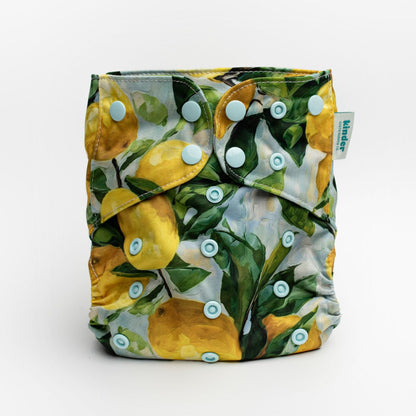 painted lemons modern reusable cloth diaper with athletic wicking jersey best easy to use cloth diapers pittsburgh pa