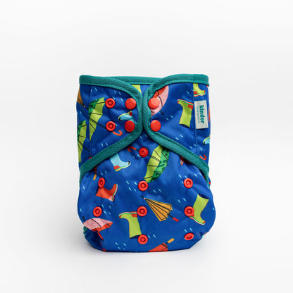 Patterned Wipeable Cloth Diaper Cover, Grows with your Baby