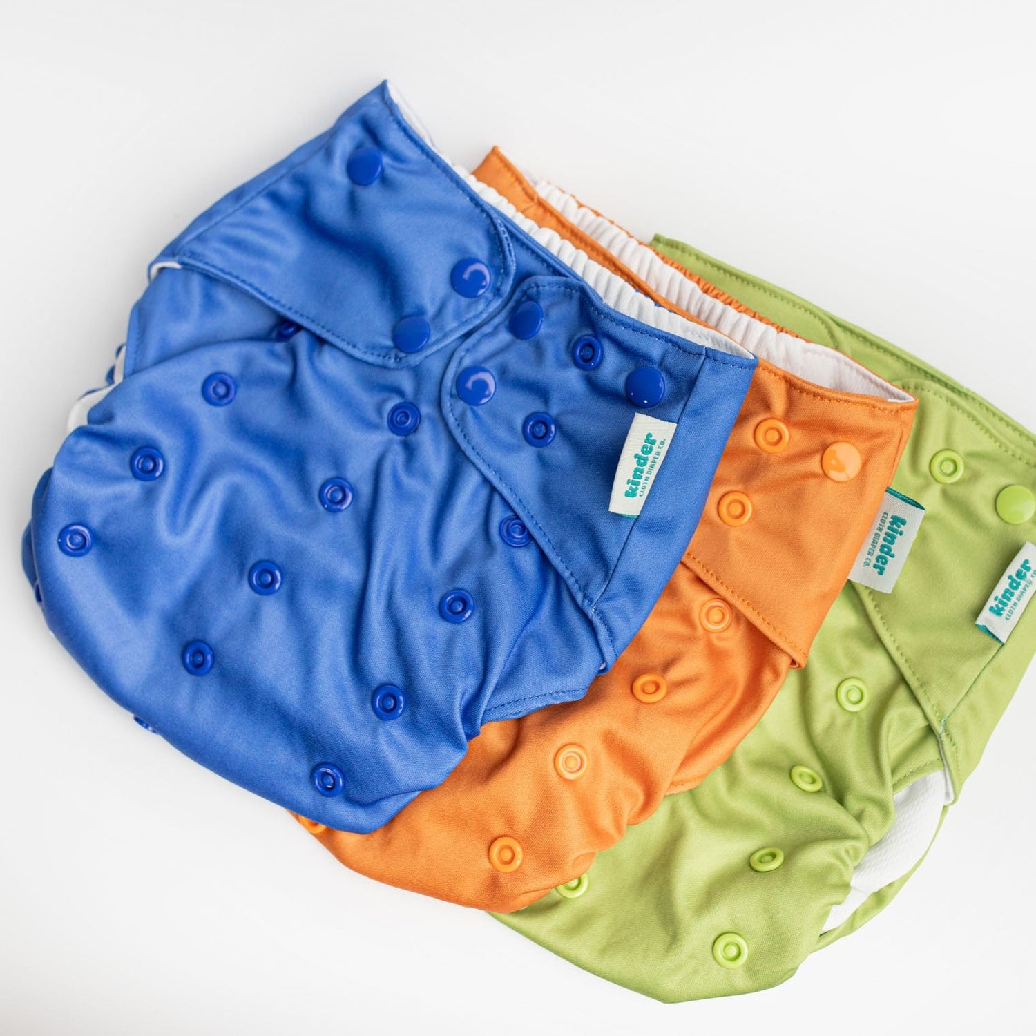 Set of 3 Reusable Swim Diapers with Athletic Wicking Jersey (7-60lbs)
