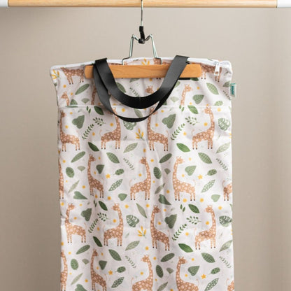 Large Zipper Hanging Wet Bag, Laundry Bag with Handles