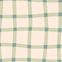 Plaid pattern with green and blue lines on a beige background