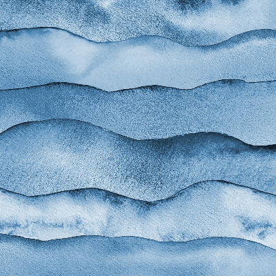 Wavy blue pattern with a watercolor texture