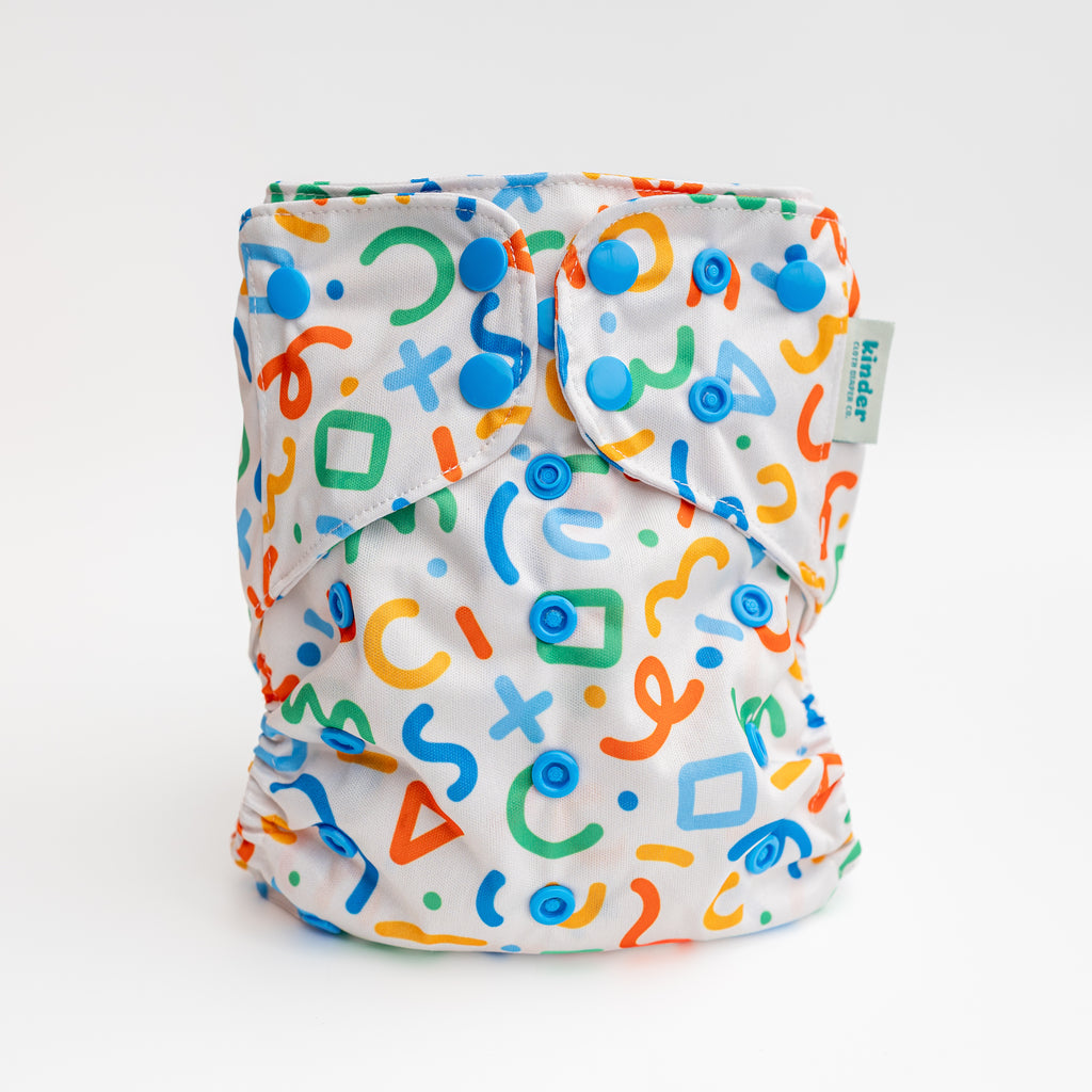 Playdate - Essential Pocket Diaper - Abstract - One Size
