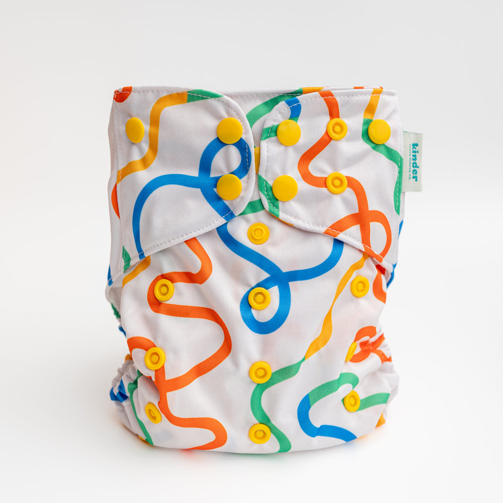 Tangled - Essential Pocket Diaper - Abstract - One Size