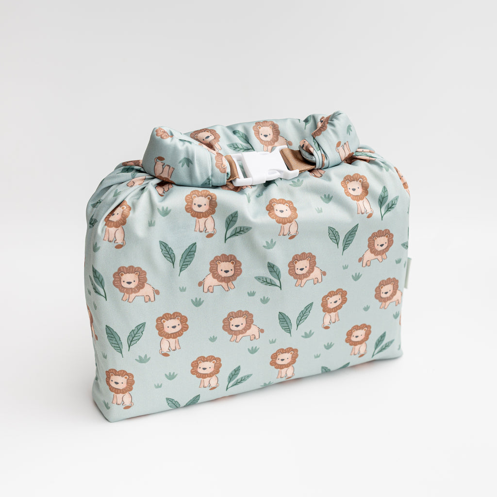 Lion Lullaby - Travel Wet Bag - Roll Top Closure - Small