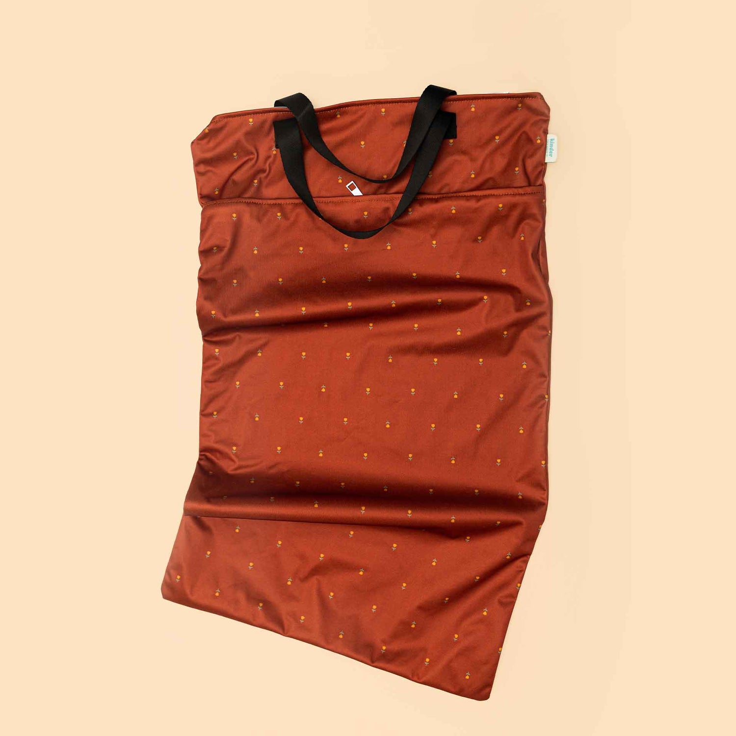 Patterned Large Zipper Hanging Wet Bag, Laundry Bag with Handles