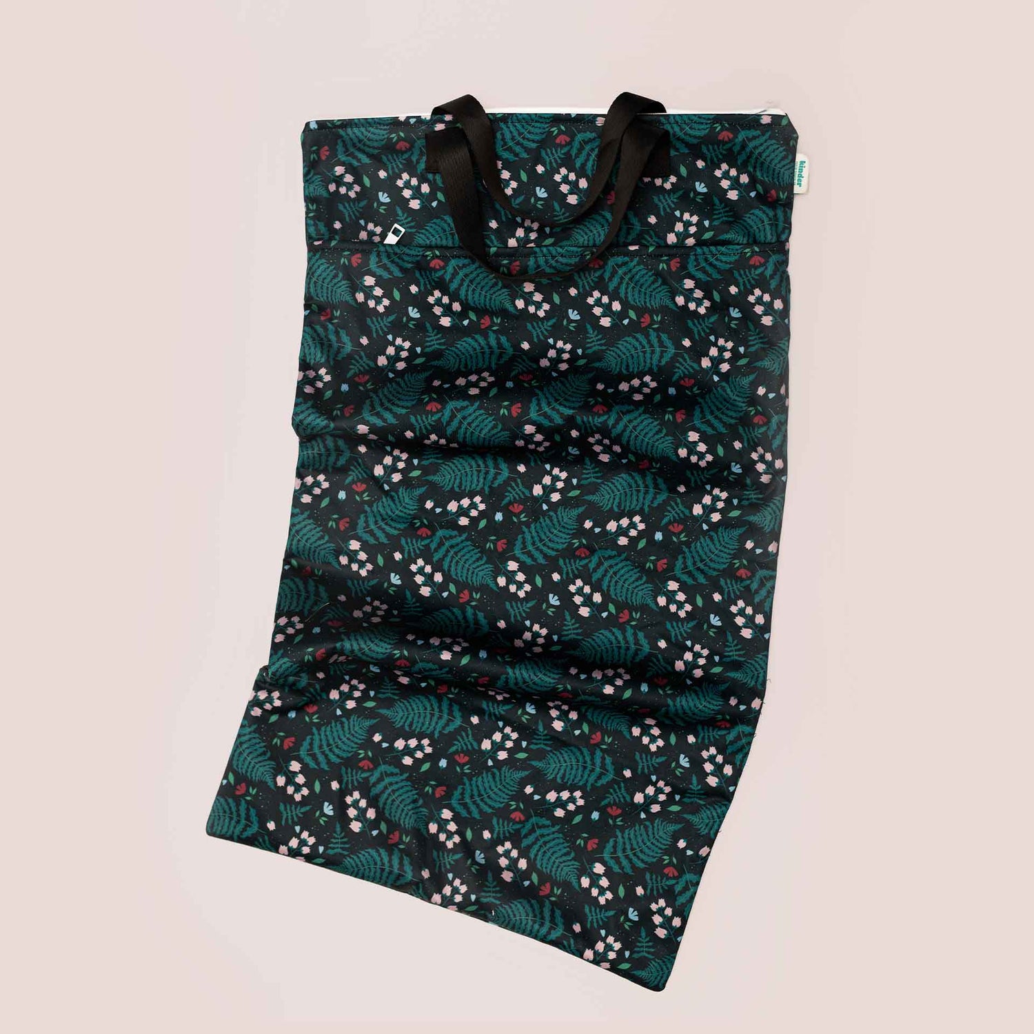 Patterned Large Zipper Hanging Wet Bag, Laundry Bag with Handles