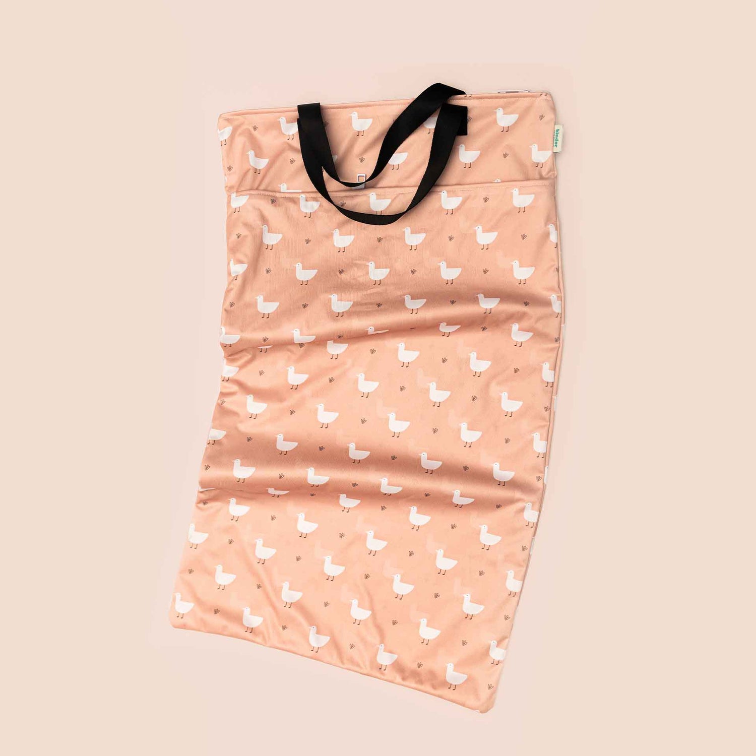 Large Zipper Hanging Wet Bag, Laundry Bag with Handles