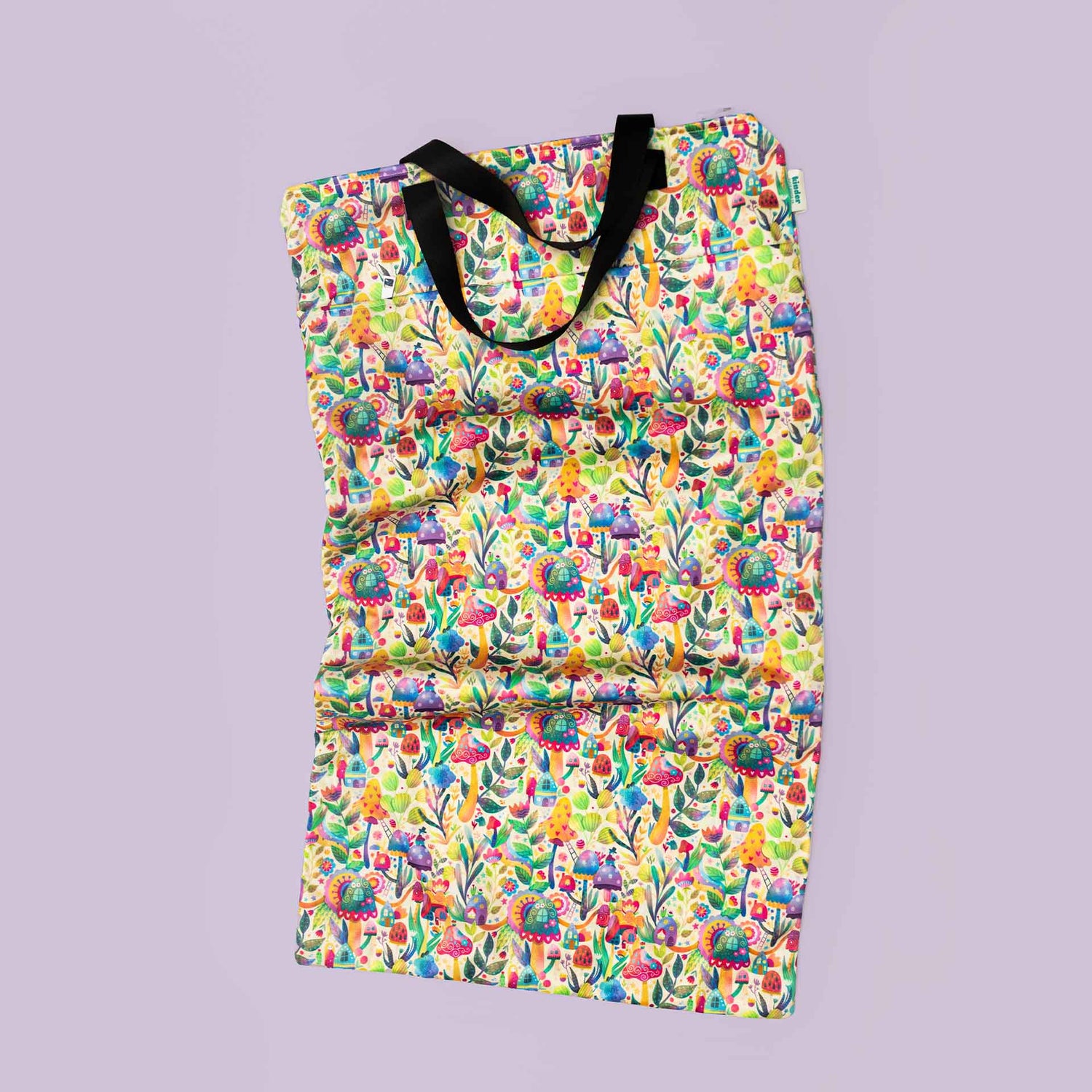 Patterned Large Zipper Hanging Wet Bag, Laundry Bag with Handles