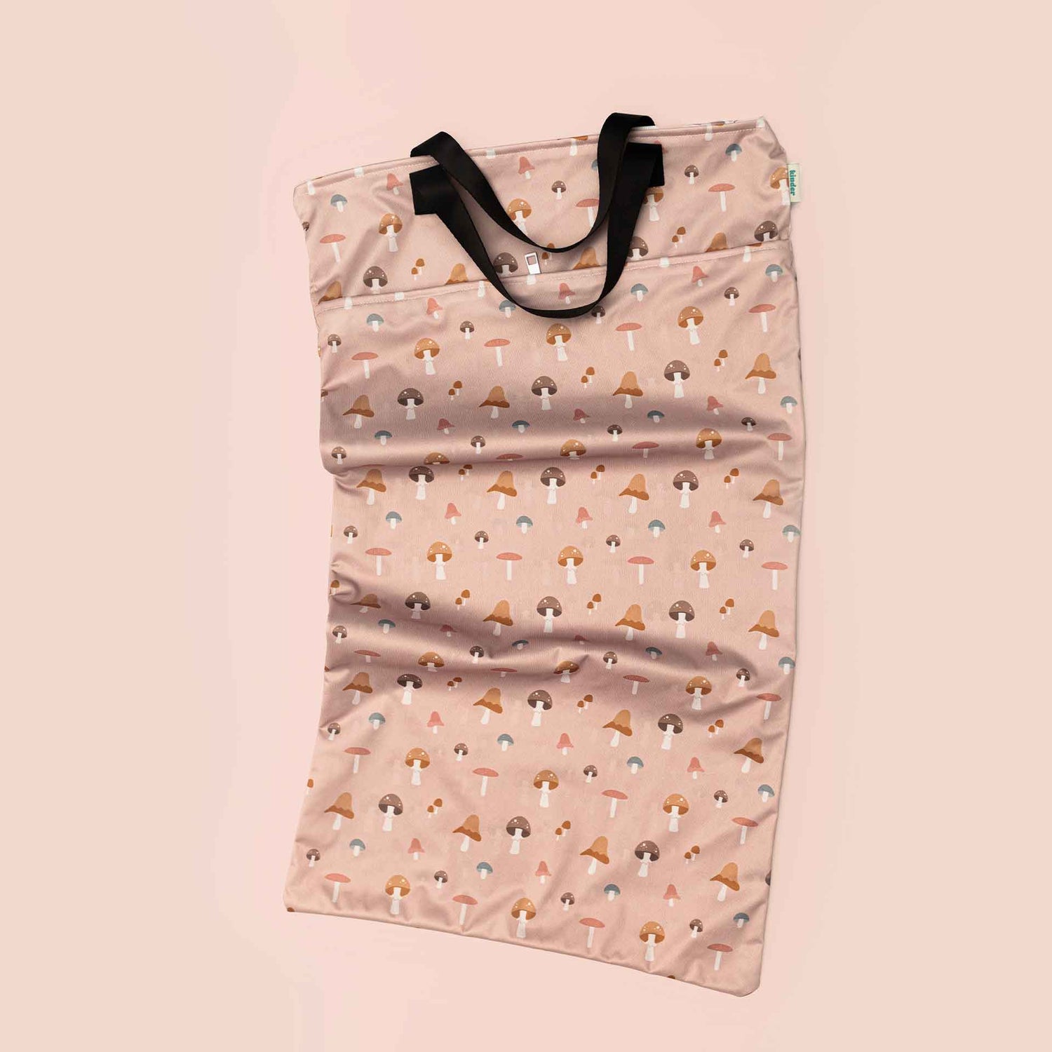 Patterned Large Zipper Hanging Wet Bag, Laundry Bag with Handles