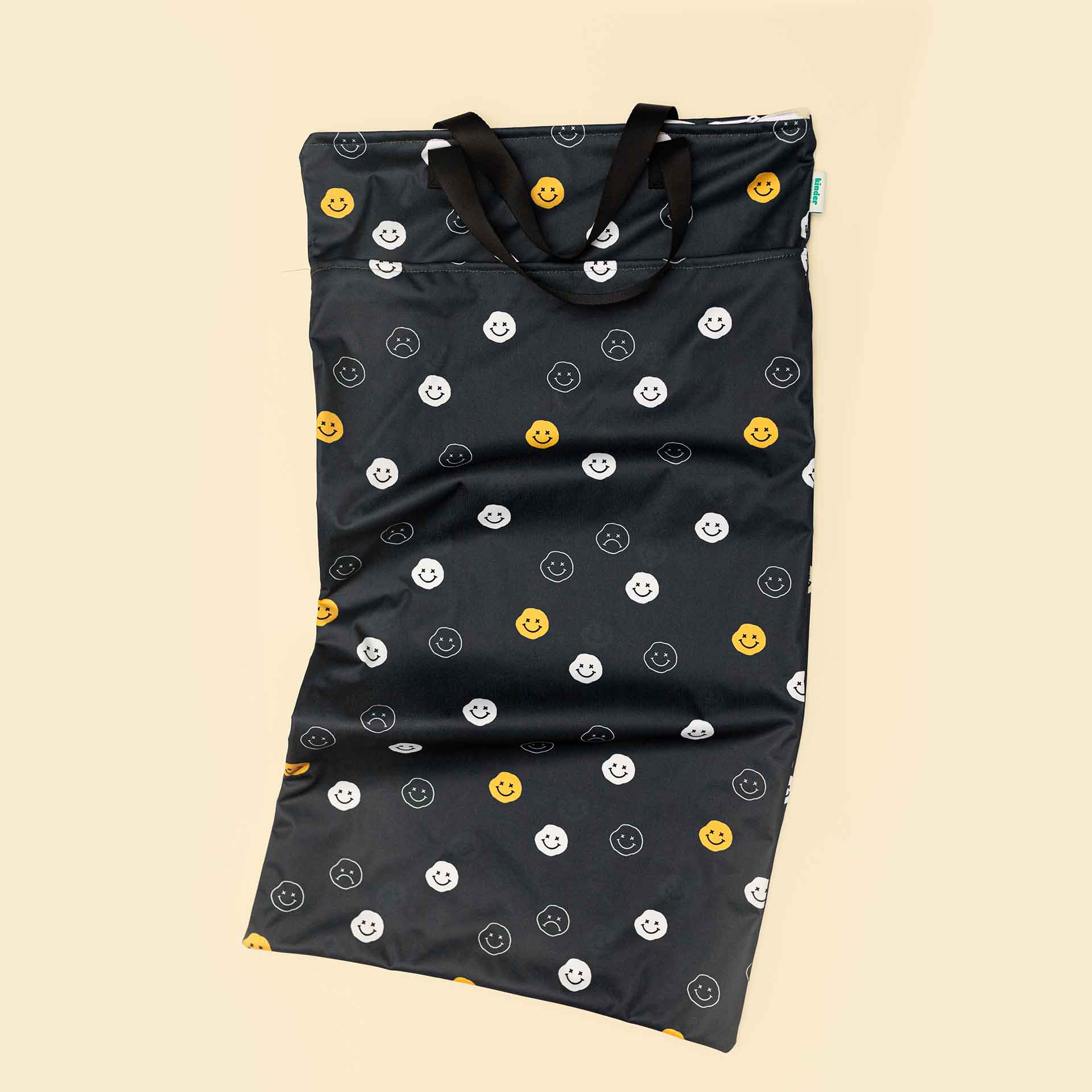 Large Zipper Hanging Wet Bag, Laundry Bag with Handles