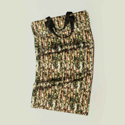 Patterned Large Zipper Hanging Wet Bag, Laundry Bag with Handles