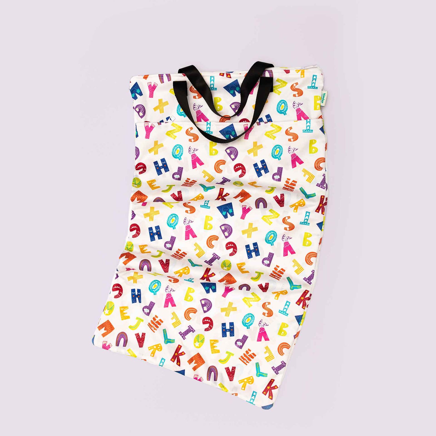 Large Zipper Hanging Wet Bag, Laundry Bag with Handles