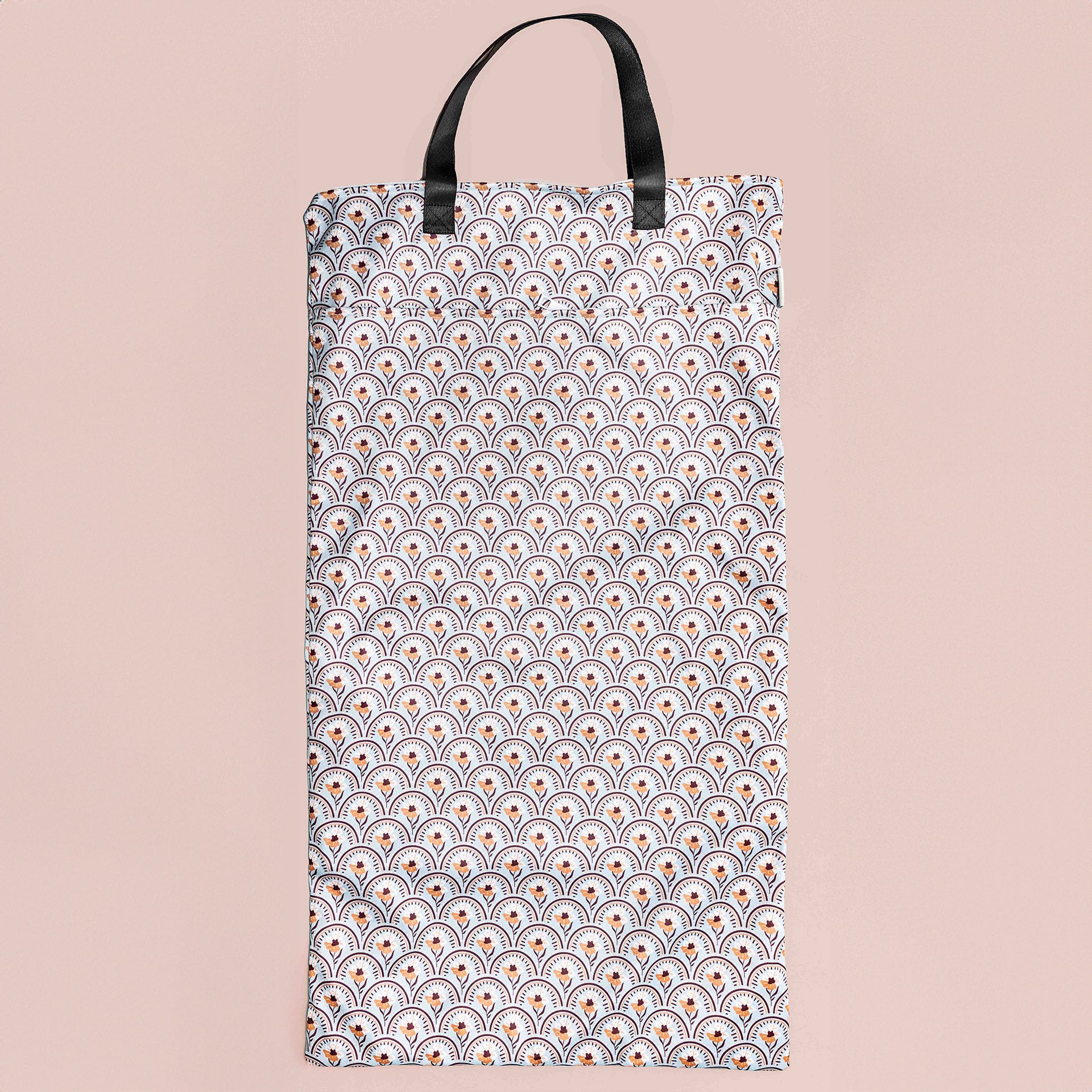 Large Zipper Hanging Wet Bag, Laundry Bag with Handles