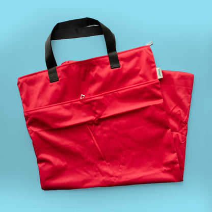Large Zipper Hanging Wet Bag, Laundry Bag with Handles