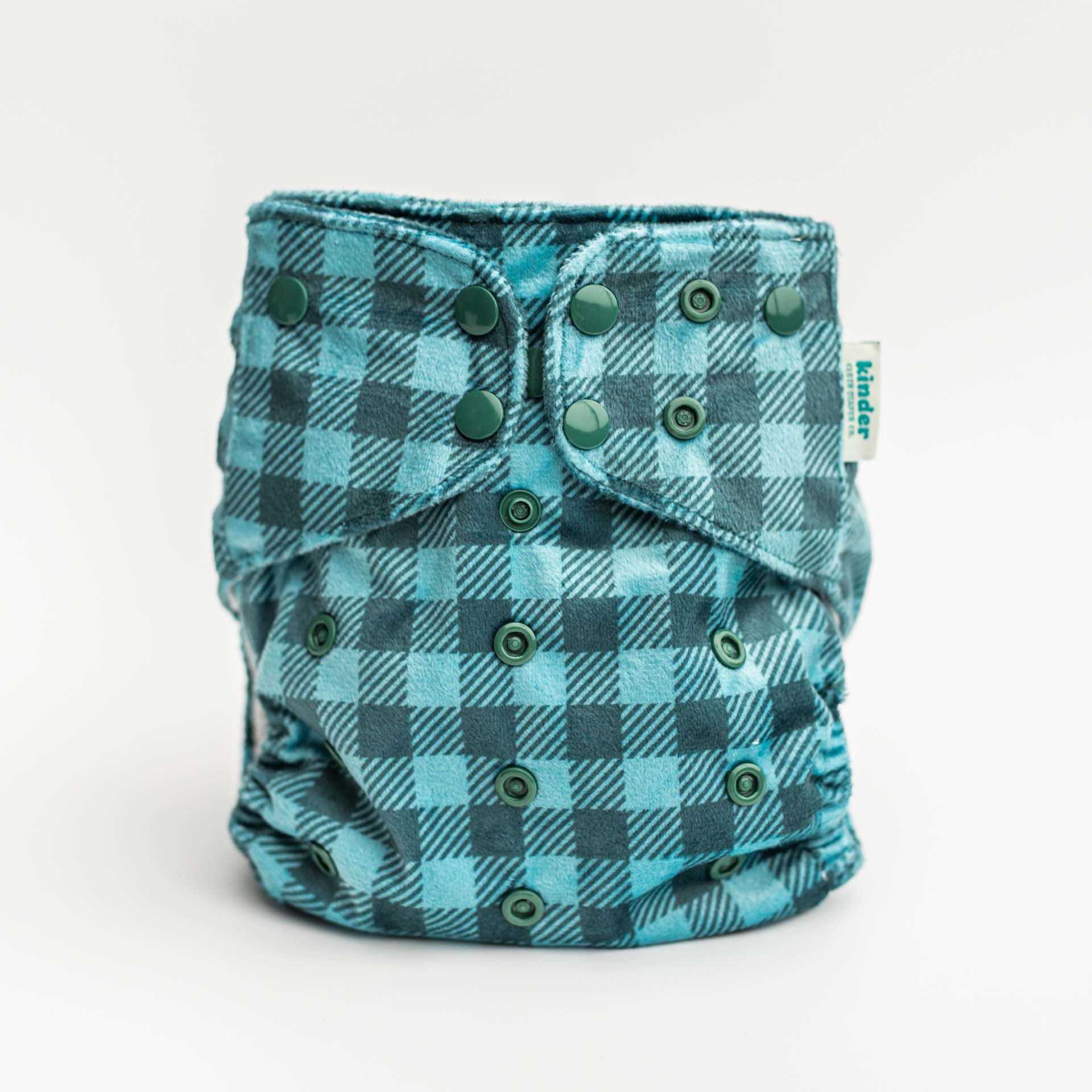 Patterned Lounger Pocket Cloth Diaper — Minky Fleece with Athletic Wicking Jersey