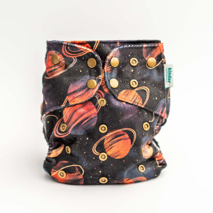 Patterned Lounger Pocket Cloth Diaper — Minky Fleece with Athletic Wicking Jersey
