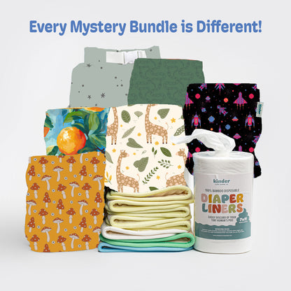 New Parent Starter Bundles: Pocket Cloth Diapers with Athletic Wicking Jersey and More
