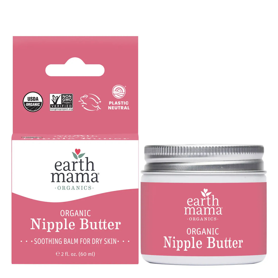 Earth Mama Organic Nipple Butter 2 oz Canister