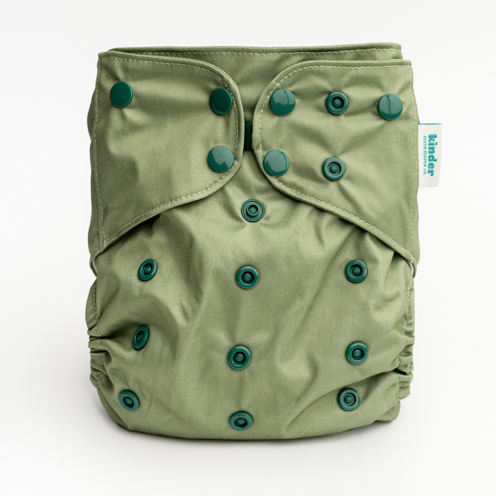 Fern - Essential Pocket Diaper - Solid - One Size