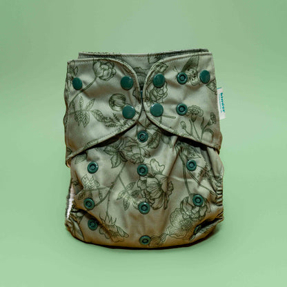 green flowers modern reusable cloth diaper with athletic wicking jersey best pocket diapers kinder cloth diaper brands