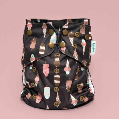 Food: Essentials Pocket Cloth Diaper with Athletic Wicking Jersey, Grows with your Baby