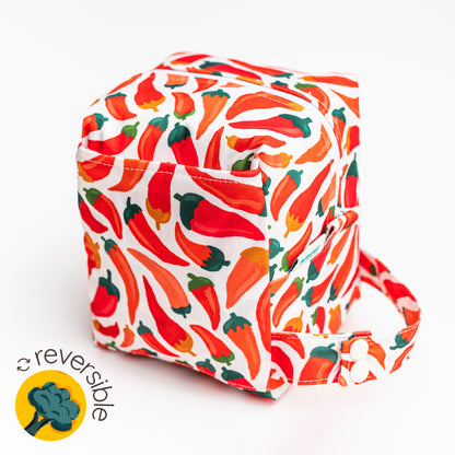 Reversible Mini Storage Travel Cube Diaper Pod with Exterior Storage Pocket