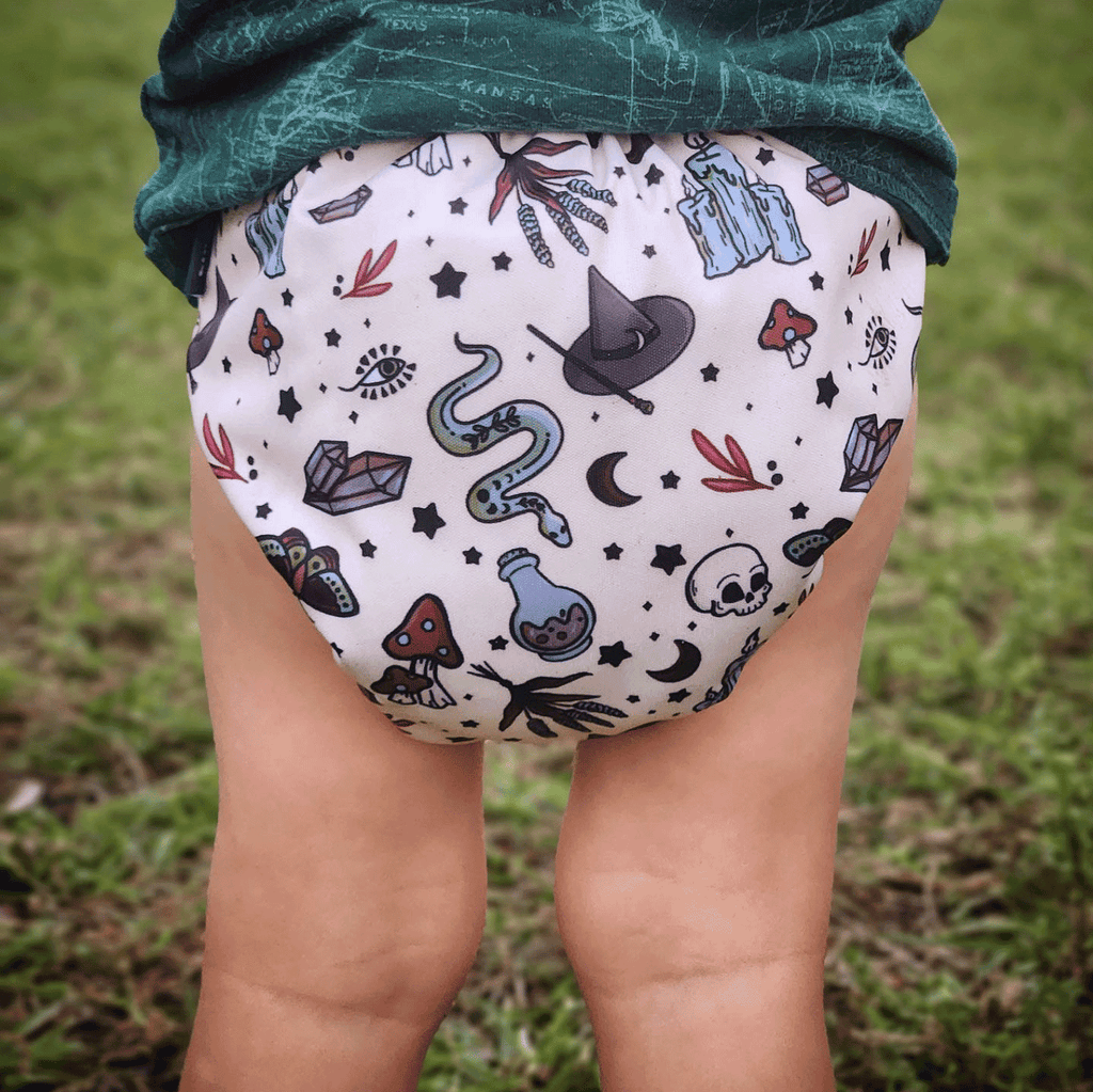 dulce simon hexside pocket style diaper artist print collaboration best cloth diapers