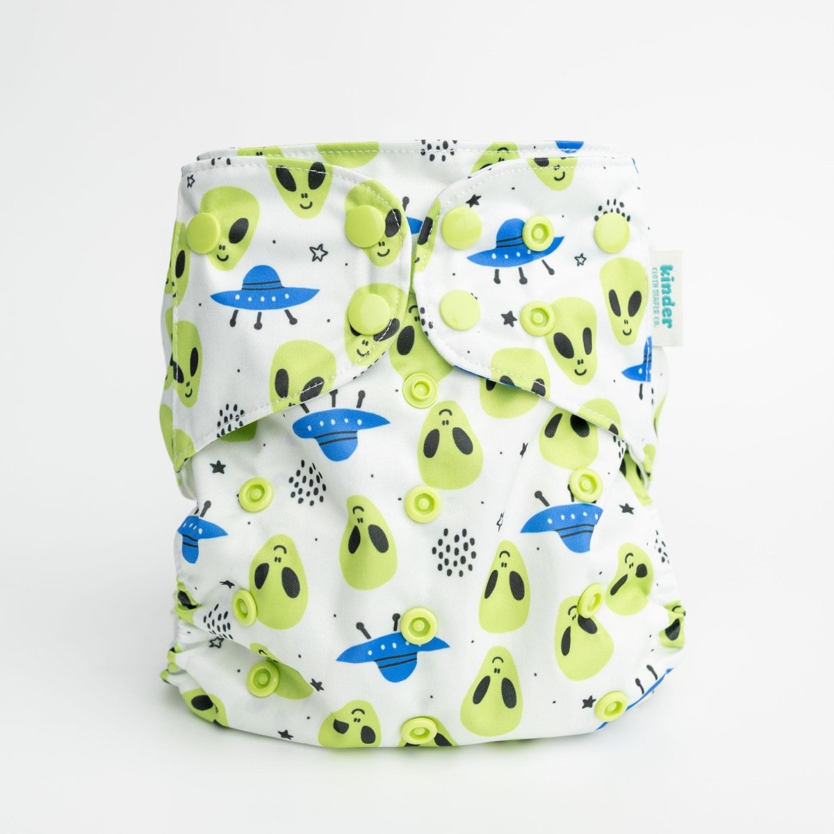 Alien Heads - Modern - Cloth - Diapers - Pocket Diaper - Kinder Cloth Diaper Co. - Pittsburgh - Based - Small - Business - Woman - Owned