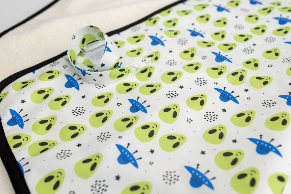 Alien Heads - Modern - Cloth - Diapers - Change Mat - Kinder Cloth Diaper Co. - Pittsburgh - Based - Small - Business - Woman - Owned