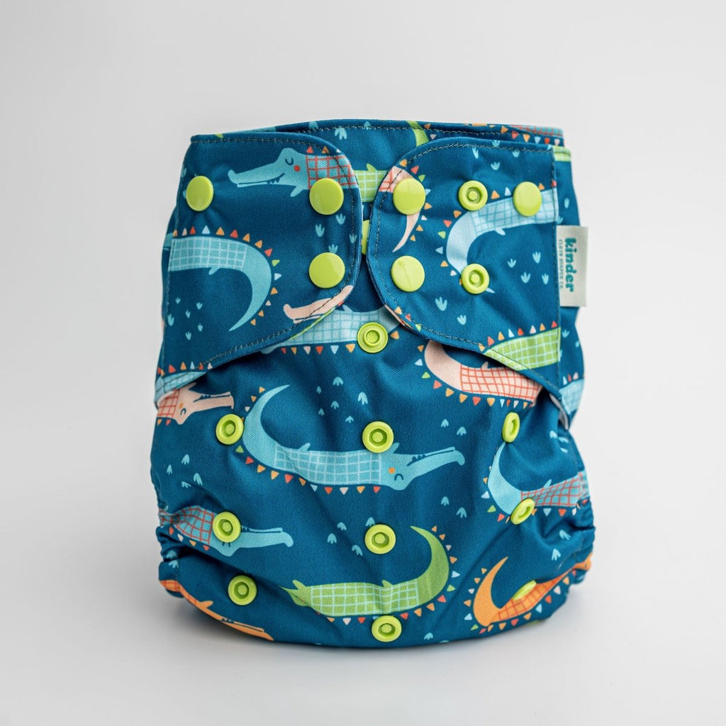 Alligator Alley - Modern - Cloth - Diapers - Pocket Diaper - Kinder Cloth Diaper Co. - Pittsburgh - Based - Small - Business - Woman - Owned