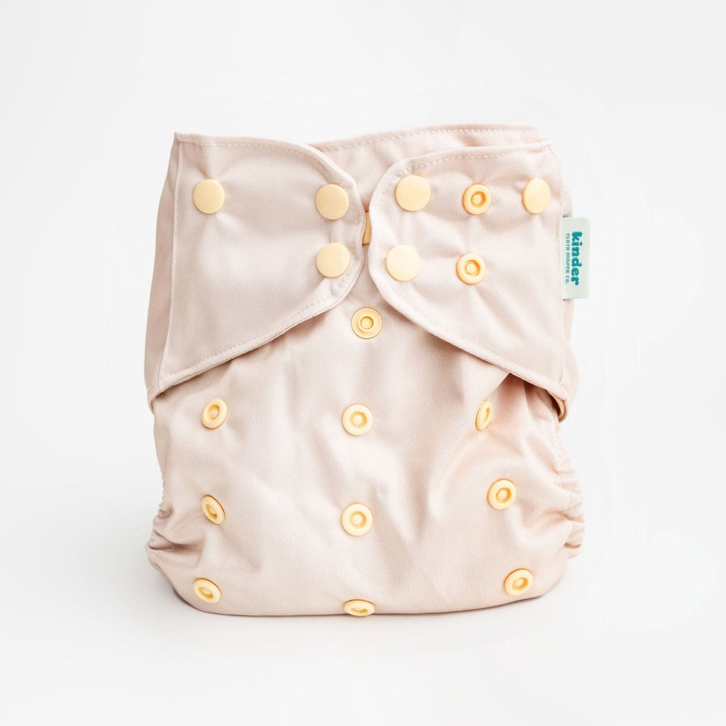 Almond - Warm Neutrals - Modern - Cloth - Diapers - Pocket Diaper - Kinder Cloth Diaper Co. - Pittsburgh - Based - Small - Business - Woman - Owned