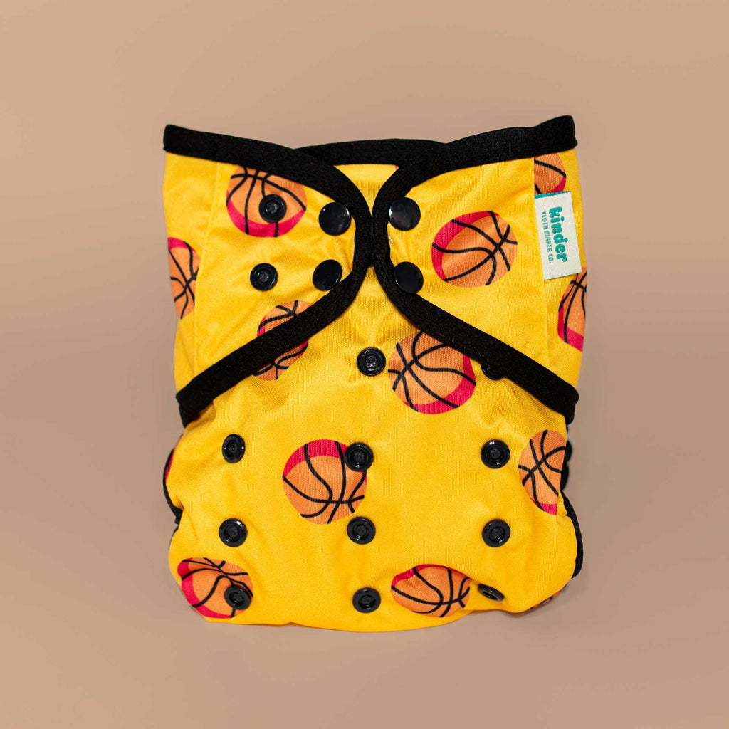 Patterned Wipeable Cloth Diaper Cover, Grows with your Baby - Kinder Cloth Diaper Co. - 18 - 02 - 04 - modern reusable cloth diapers and more for birth to potty training - Pittsburgh Based Small Business