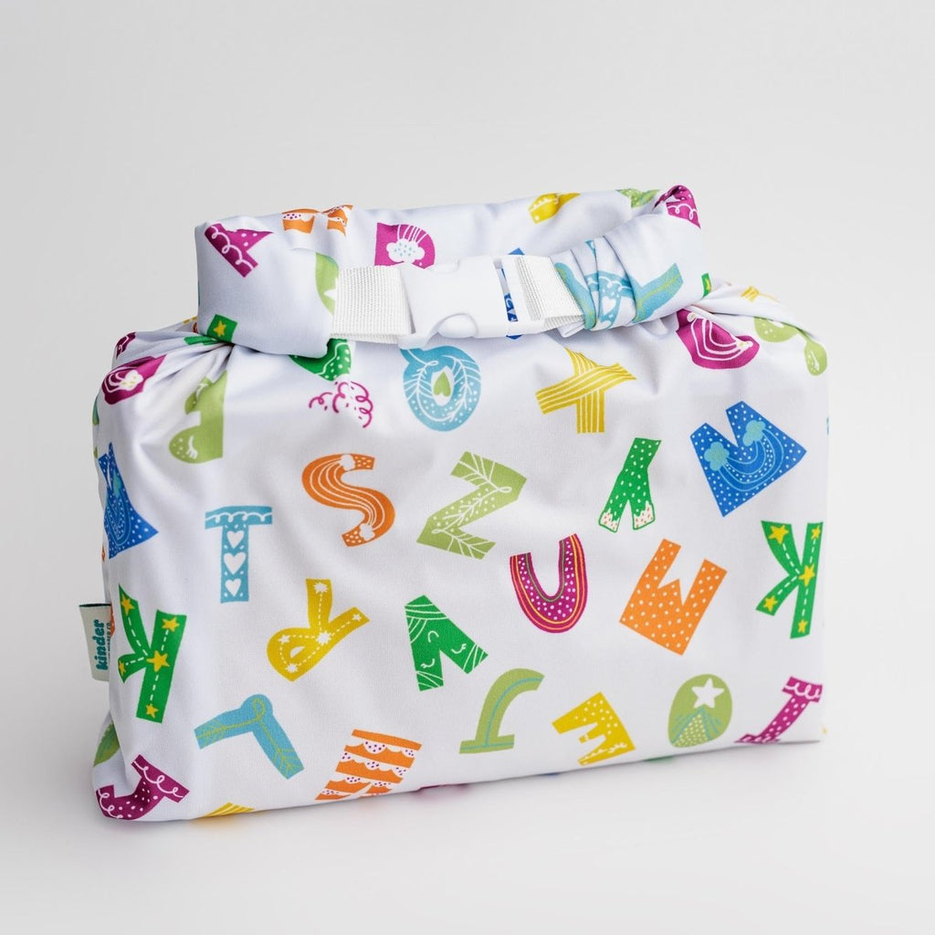 Alphabet Soup - Modern - Cloth - Diapers - Wet Bag - Kinder Cloth Diaper Co. - Pittsburgh - Based - Small - Business - Woman - Owned