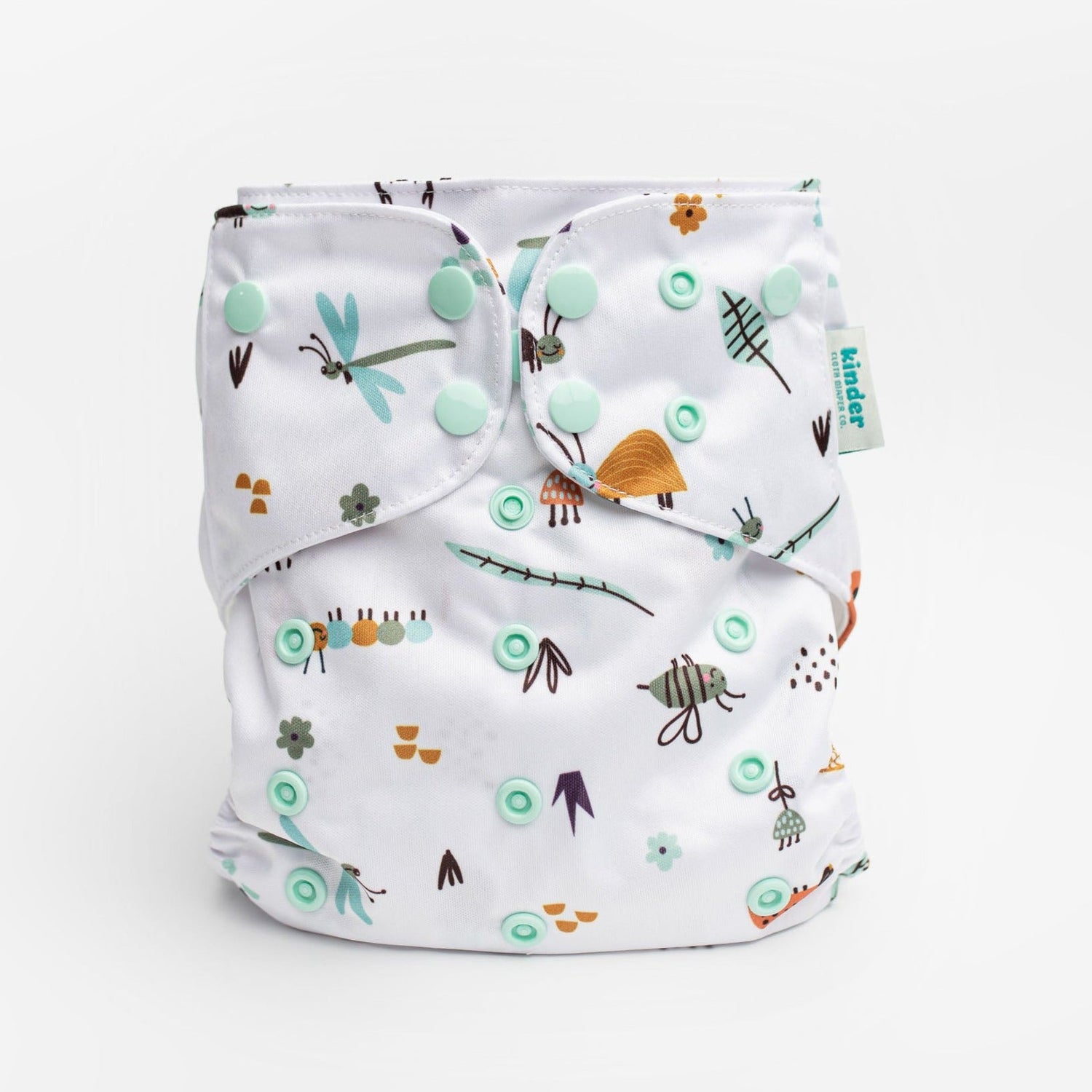 Animals and Insects: Essentials Pocket Cloth Diaper with Athletic Wicking Jersey, Grows with your Baby - Kinder Cloth Diaper Co. - 02 - 05 - 02 - modern reusable cloth diapers and more for birth to potty training - Pittsburgh Based Small Business