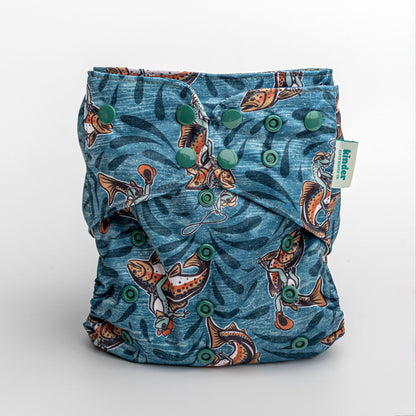 Animals and Insects: Essentials Pocket Cloth Diaper with Athletic Wicking Jersey, Grows with your Baby - Kinder Cloth Diaper Co. - 26 - 04 - 01 - modern reusable cloth diapers and more for birth to potty training - Pittsburgh Based Small Business